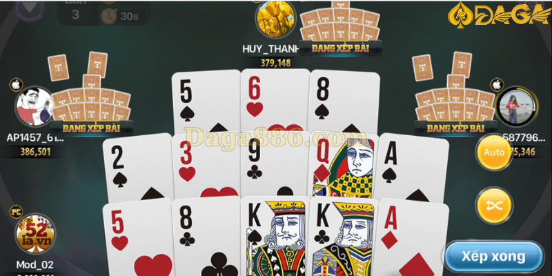 Luật chơi và mẹo cá cược game bài Mậu Binh chi tiết Thùng phá sảnh là hand bài mạnh nhất của game bài Mậu Binh online